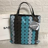 Issey Miyake Prism Stripe-color Tote Blue