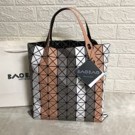 Issey Miyake Prism Stripe-color Tote Brown