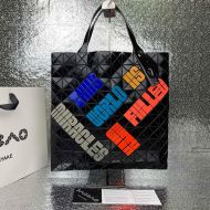 Issey Miyake Prism Typography Tote Black