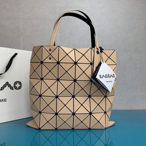 Issey Miyake Lucent Twill Tote Beige