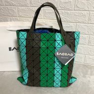 Issey Miyake Prism Stripe-color Tote Green